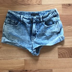 Denim shorts